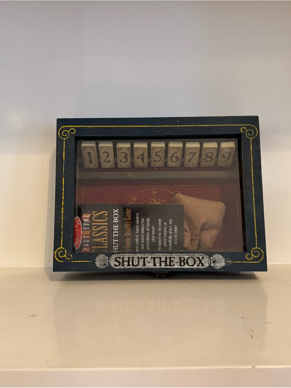 VTG Melissa & Doug Past-Tyme Classics Shut-The-Box Wooden Game COMPLETE #4377